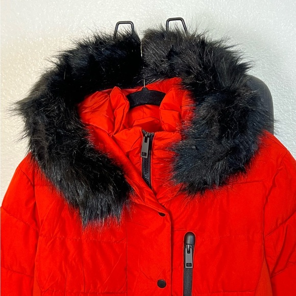 Xersion Women’s Red Belted Puffer Jacket Size XL - Picture 4 of 12
